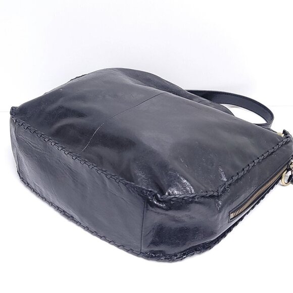 Hobo bianka leather shoulder bag black - Picture 7 of 12